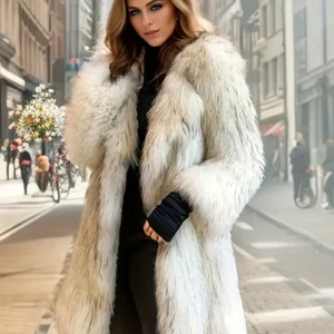 Quennie Open Front Fur Jacket