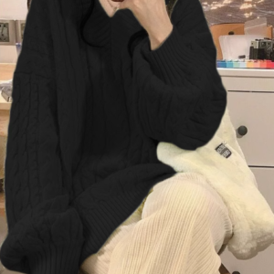 Knitted Sweater (Black)